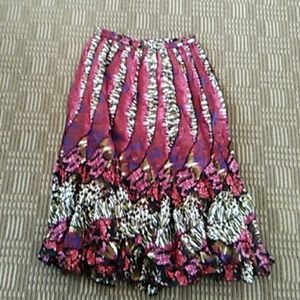NWT long Bohemian lined skirt